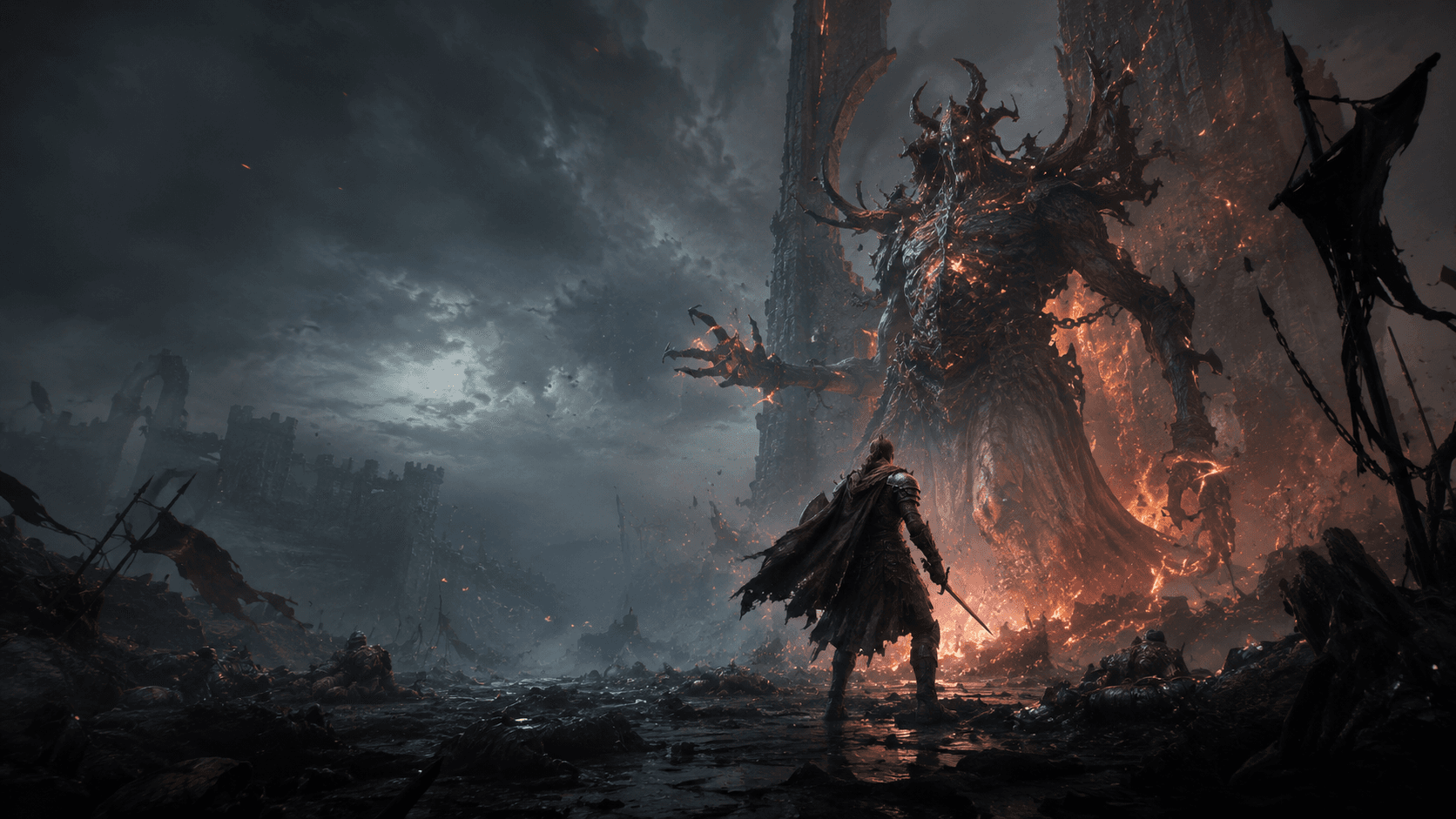 A Path of Exile 2 character fighting enemies amid dense fire, lightning and shader effects.